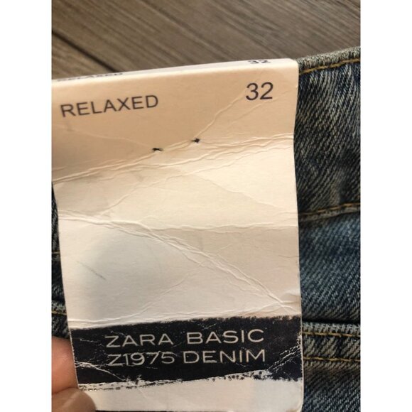 Zara Basic Floral Sequin Embroidered Jeans US 4 - Picture 7 of 12